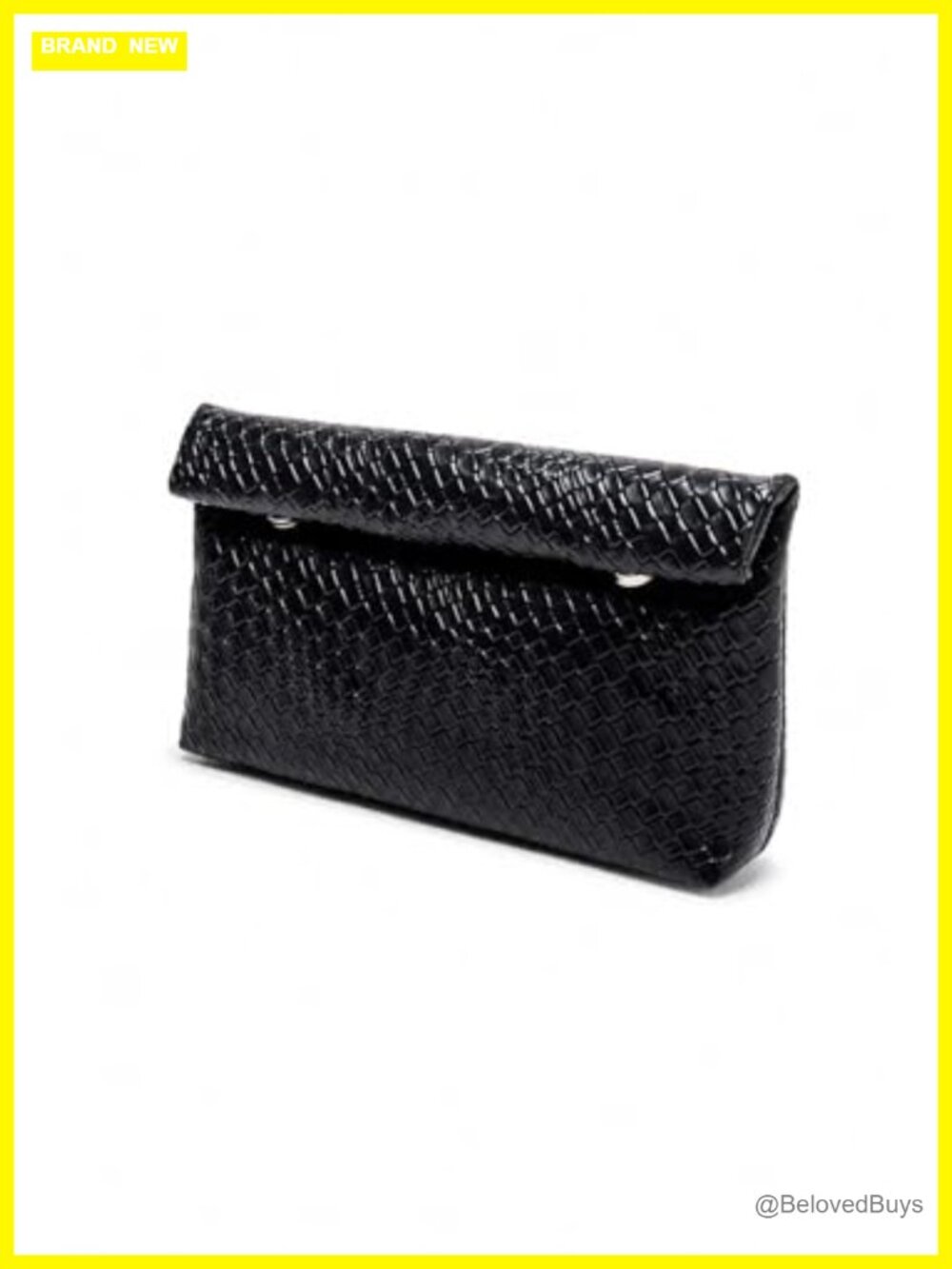 Faux Leather Crocodile Pattern Clutch Purse for Women – Minimalist Handbag for